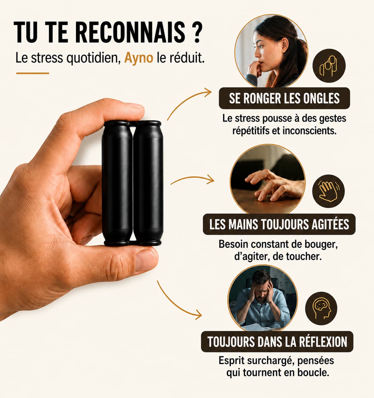 AYNO - Le Roller Anti-Stress Silencieux & Accessoires