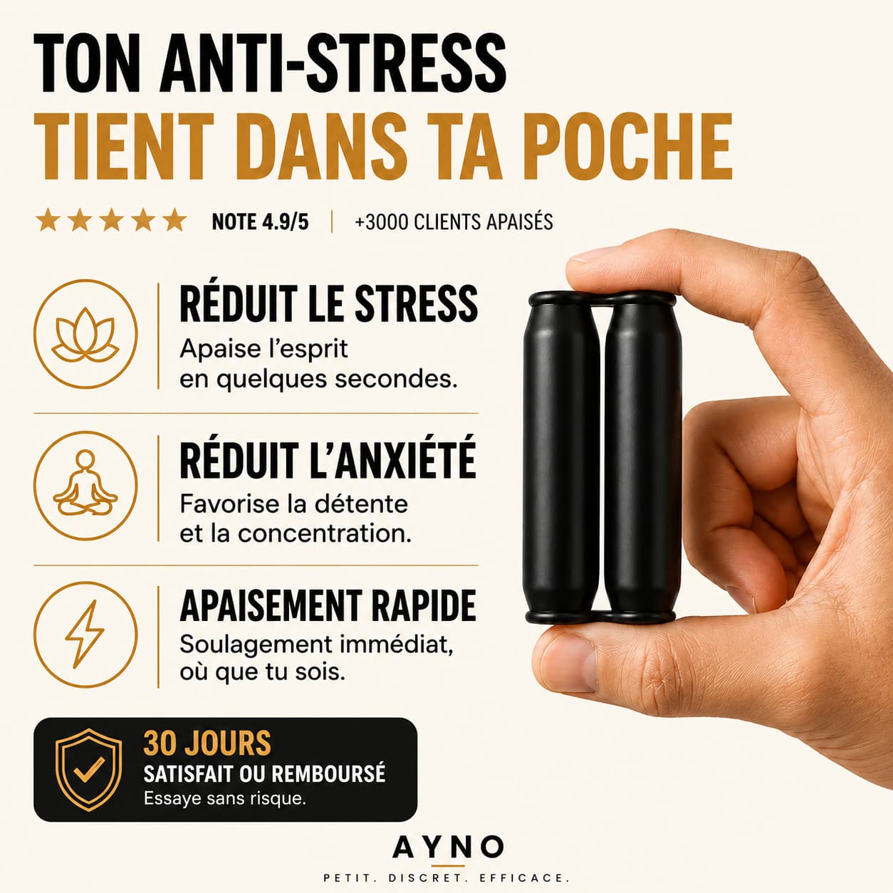 AYNO - Le Roller Anti-Stress Silencieux & Accessoires