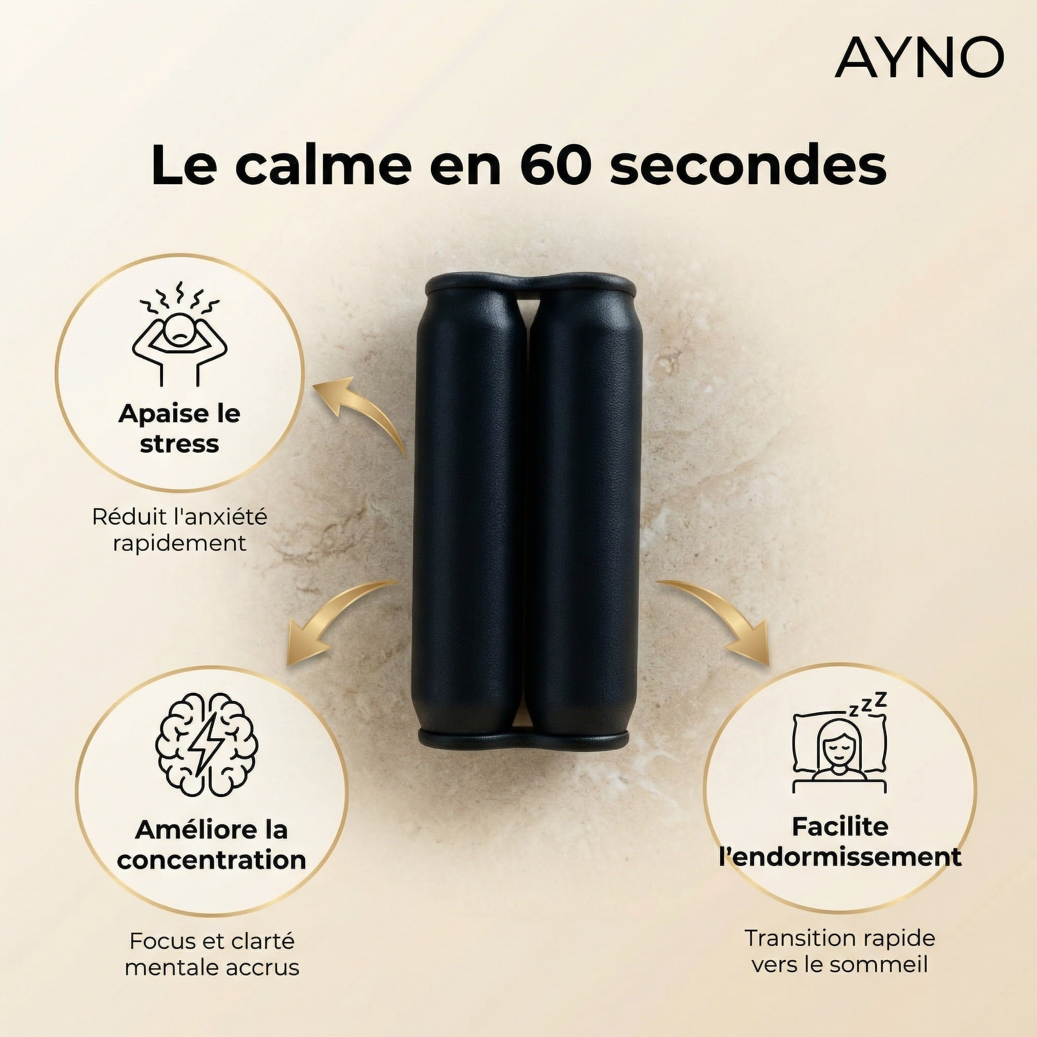 Roller Anti-Stress AYNO™ – Le Geste Anti-Stress Instantané
